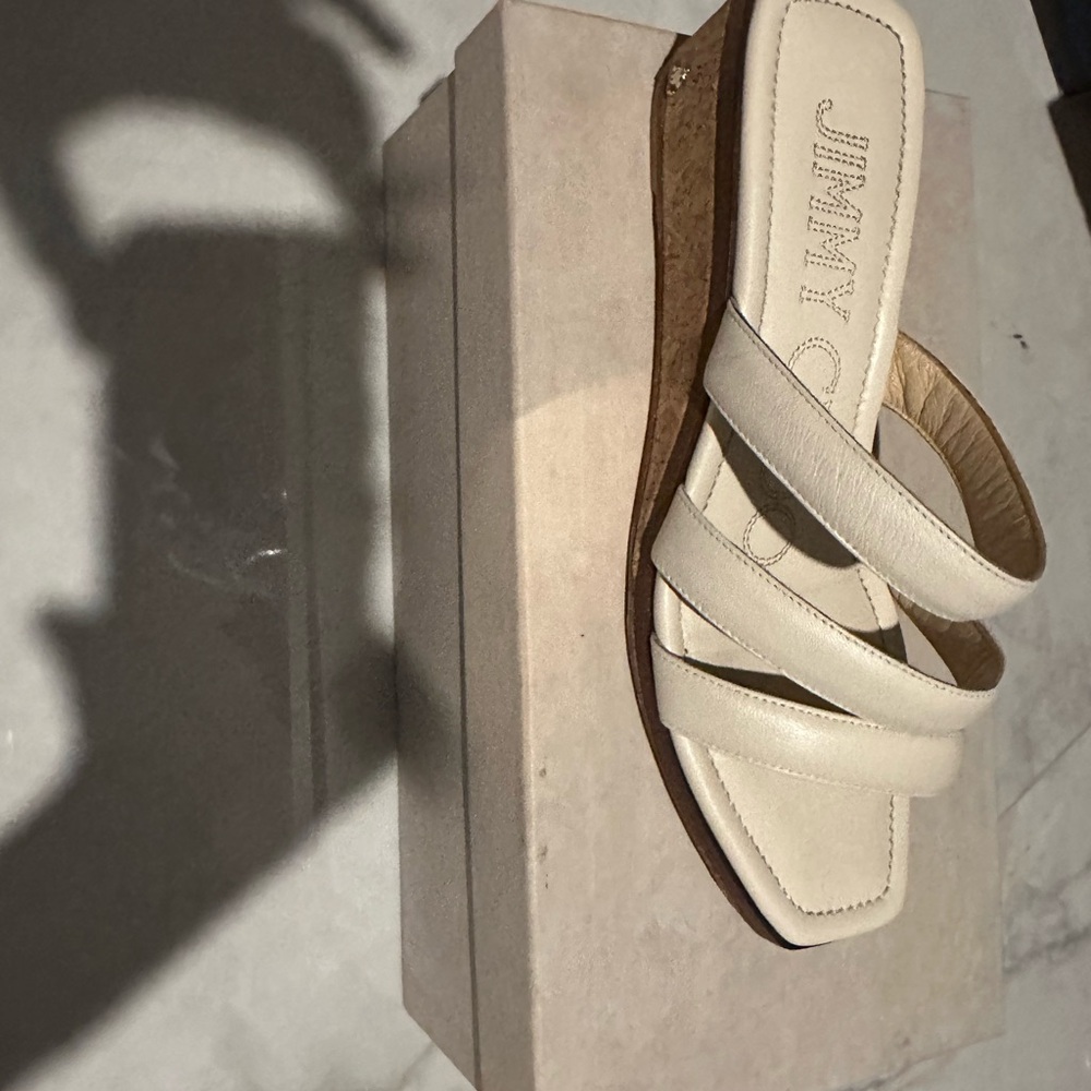 Jimmy Choo Ivory Strappy Sandals